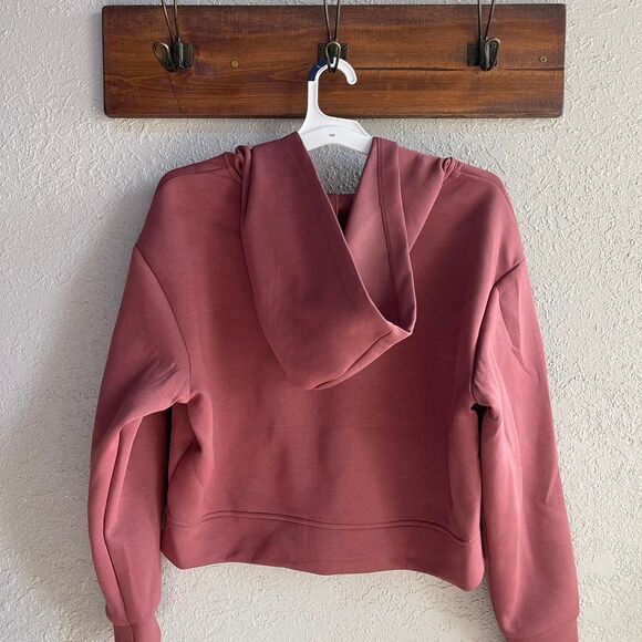 A New Day Rust Pink cropped hoodie with zipper - Picture 2 of 3